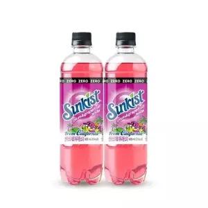 썬키스트 제로 자두자몽 소다 600ml 24개