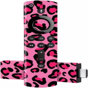 아마존 파이어 TV 스틱 4K - 핑크 레오파드와 호환되는 마이티스킨 스킨 보호 내구성 독특한 비닐 데칼 랩