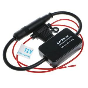 범용 FM 라디오 신호 자동차 안테나 증폭기  방지 강화 세트 AM 전자 앰프 액세서리 12V
