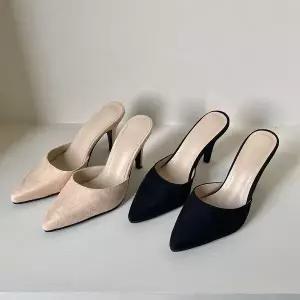 [하프클럽/]여자 스틸레토 FW 미니멀리즘 킬힐 레더 구두