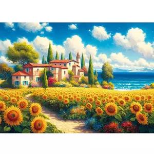 금비가 해바라기 풍경 1000피스 직소퍼즐 성인용퍼즐