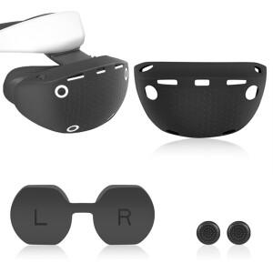 PSVR2 보호 쉘 렌즈 캡용 새 VR 헤드셋 실리콘 커버 2 액세서리용 키캡 세트 핸들