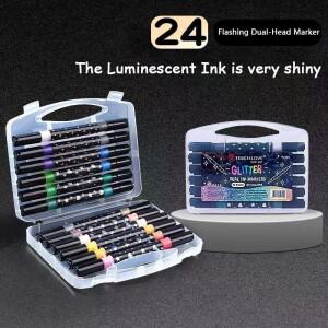 공예용 글리터 펜 컬러 드로잉 및 마커 여자와 성인 부활절 크리스마스 특별한에 이상적