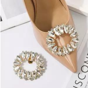 [하프클럽/]웨딩 슈즈 큐빅 장식 2p 신발장식 악세사리부자재 촬영 웨딩신발