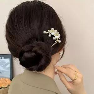 [하프클럽/셀러허브_여성트랜드패션]셀프웨딩 장식 비녀 진주 헤어코사지