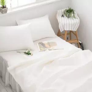 (여름이불 기획전) 퓨어 화이트 순면워싱여름이불 매트리스커버 카페트