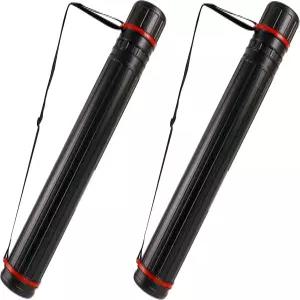 LDXDRU 2Pcs 포스터 튜브 17인치에서 27인치까지 확장 가능한 휴대용 서류 청사진 미술 및 지도용 스트랩이