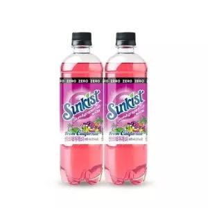 썬키스트 제로 자두자몽 소다 600ml 24개_24009072