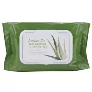 식물성 오일 메이크업 제거 알로에 클렌징티슈 60매 식물성 오일 메이크업