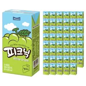 매일 피크닉 청포도 200ml 48팩 (24팩x2박스) 피크닉 청포도 사과 과수원 주스