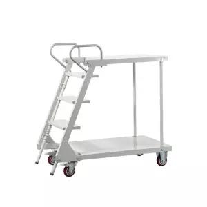 창고 픽업 카트 겸용 차량 마트 선반 식자재 사다리겸용 접이식