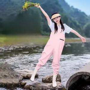 가슴장화 갯벌체험옷 전신 허리 선상낚시장화 방수 여신