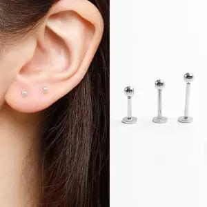 써지컬 스틸 원형 볼 피어싱 귀걸이 악세사리 피어싱 써지컬피어싱