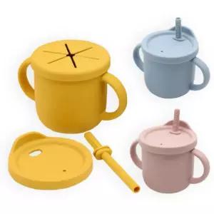 엘리 실리콘 2in1 빨대컵