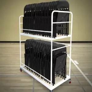 스카로 접이식 의자 보관대 간의 정리함 2단