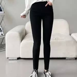 여자 스판 밴딩 스키니 팬츠 캐주얼 슬림 편한 바지 Jov6+4eIC