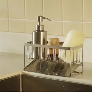 수세미거치대 올 스텐304 자동 물빠짐 싱크대선반 설거지받침대