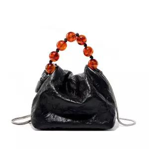 여친 클러치백 구슬링 유니크 포인트 무늬 숄더겸 크로스백 패피5