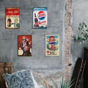 누카 콜라 빈티지 철제 액자 인테리어 소품 호프집장식 레트로