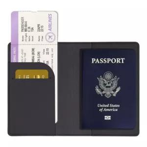 해외여행 티켓 여권 가죽케이스 심플 디자인 여권가방 여권지갑