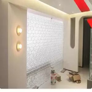 크리스탈 벽돌 곡선 아크릴 유리 칸막이 가벽 반투명