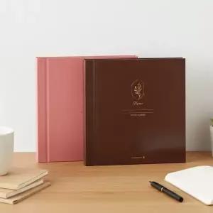 커플 기념일 접착식 포토 앨범 사진첩 15매 2컬러