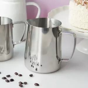 스텐 스팀 피쳐 대 1000ml 1P 라떼 눈금 밀크저그 스팀피쳐 우유스팀피쳐