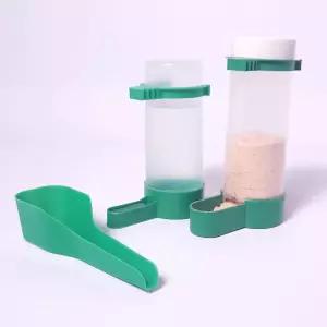 반려새 자동급식기 자동급수대 피더 앵무새용품 앵무새모이통 외부모이통