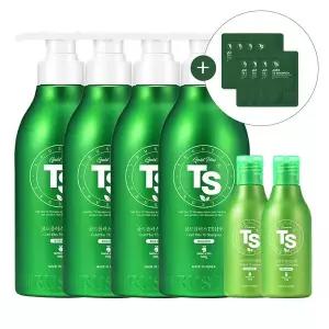 [TS트릴리온]TS 골드플러스 샴푸 500g 4개 + 프리미엄 TS 샴푸 100g 2개 + 저스트 TS 샴푸 샤쉐 6g 8개