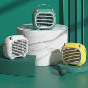 데스크탑 휴대용 초미니에어컨 초소형에어컨 코너 무소음 가정용 퍼플 차박용 그린