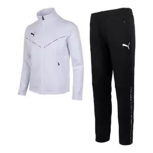 푸마 기모츄리닝 풀집업 흰색 겨울운동복세트 네츄럴룩 남자짐웨어 일상패션코디 트레이닝복상하의 핏좋은