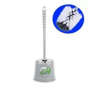 욕실용 원형 통 청소솔 변기 화장실 변기솔 세트 (WFKBVMB)