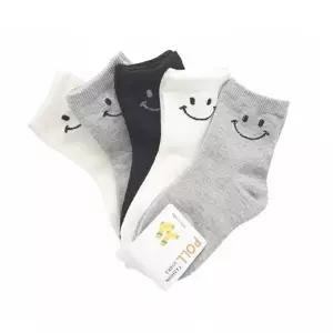국산 5-6세 유아동 웃음캐릭터 중목 양말 5켤레 세트 랜덤발송