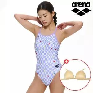 [아웃도어스/아레나]아레나 여성 원피스 피에스타 싱글 크로스 스트랩백 수영복 A5SL1LO08 고리브라