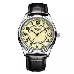 수능시계 bns 라운드 자인 아날로그 패션 초 바늘 가죽 메탈 수능 학생 손목 시계