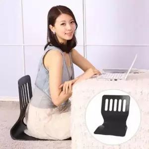 니본 체어맨 좌식의자 블랙 등받이의자 바른자세 WDEE19A