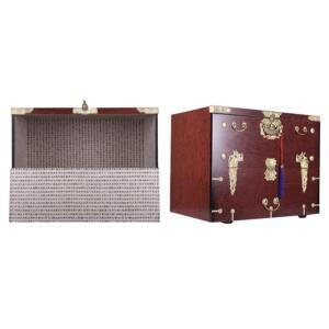 봉황 주물장식 목기함 잉어 자물쇠 제기보관 목기장