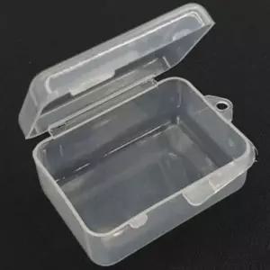 1개 4.5x3cm 미니 투명 플라스틱 태클 박스 소품 보관