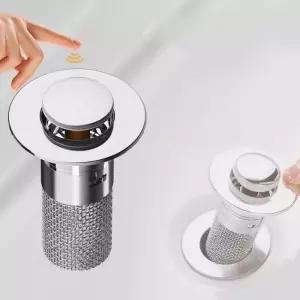 화장실 냄새 제거 원터치 싱크대 덮개 팝업식 트랩 세면대 배수구트랩