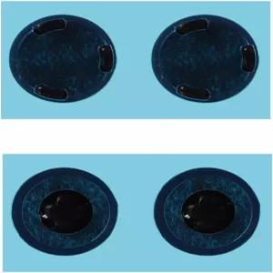 Lasuroa 4개입 노트북 케이스 하단 고무 발 패드 Microsoft Surface Laptop 3/4/5용 직경 0.35인치 블랙