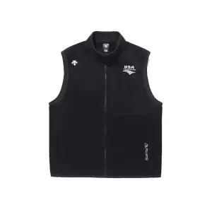 [하프클럽/데상트]데상트 공용 USAT 폴라텍 마이크로 플리스 베스트 AQ123IVE11-BLK0