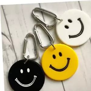 스마일 카라비너 타올 손수건 고리형 수건걸이 홀더