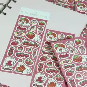 아트박스/영오영스튜디오 딸기 미니 씰스티커