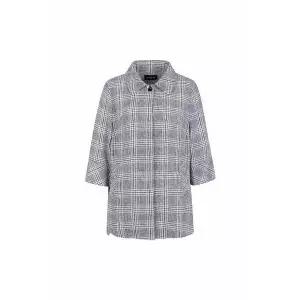 [올포유]여성 린넨 체크 7부 스탠카라 자켓 ALKKL3461 915 G_P391432998