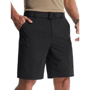 리빈 남성 하이킹 카고 반바지 9인치 퀵 드라이 경량 여행 골프 아웃도어, 멀티 포켓 포함