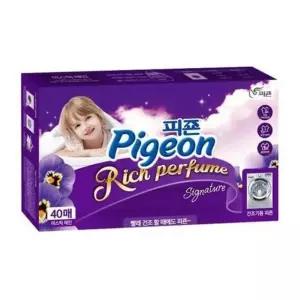 피죤 건조기용 시트형 섬유유연제 미스틱레인 40매 섬유유연제 섬유탈취제