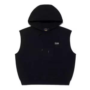 리 후드티 lee 스몰 트위치 로고 후드 베스트 블랙