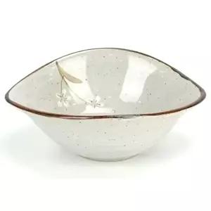 [조르지오]도자기 WG21ZE19 그릇 15cm 반찬 그릇 찬기 앞접시 요거트볼 타원접시 나눔찬기 안주접시 예쁜