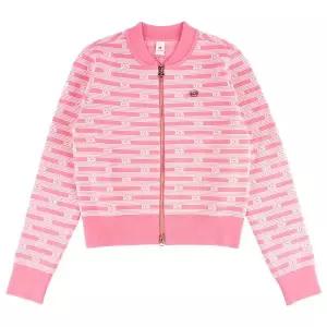 [하프클럽/르꼬끄]르꼬끄 여성 슬림핏 자가드 패턴 스웨터 집업 QQ122OST11