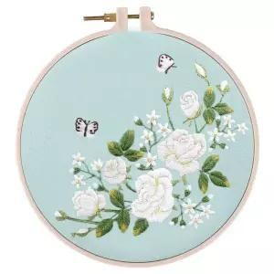 자수 패키지 펀치니들 키트 원형 실 세트 세련된 간편한